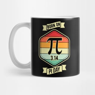 Born On March 14 Happy Pi Day Birthday Math Teacher Kids Mug